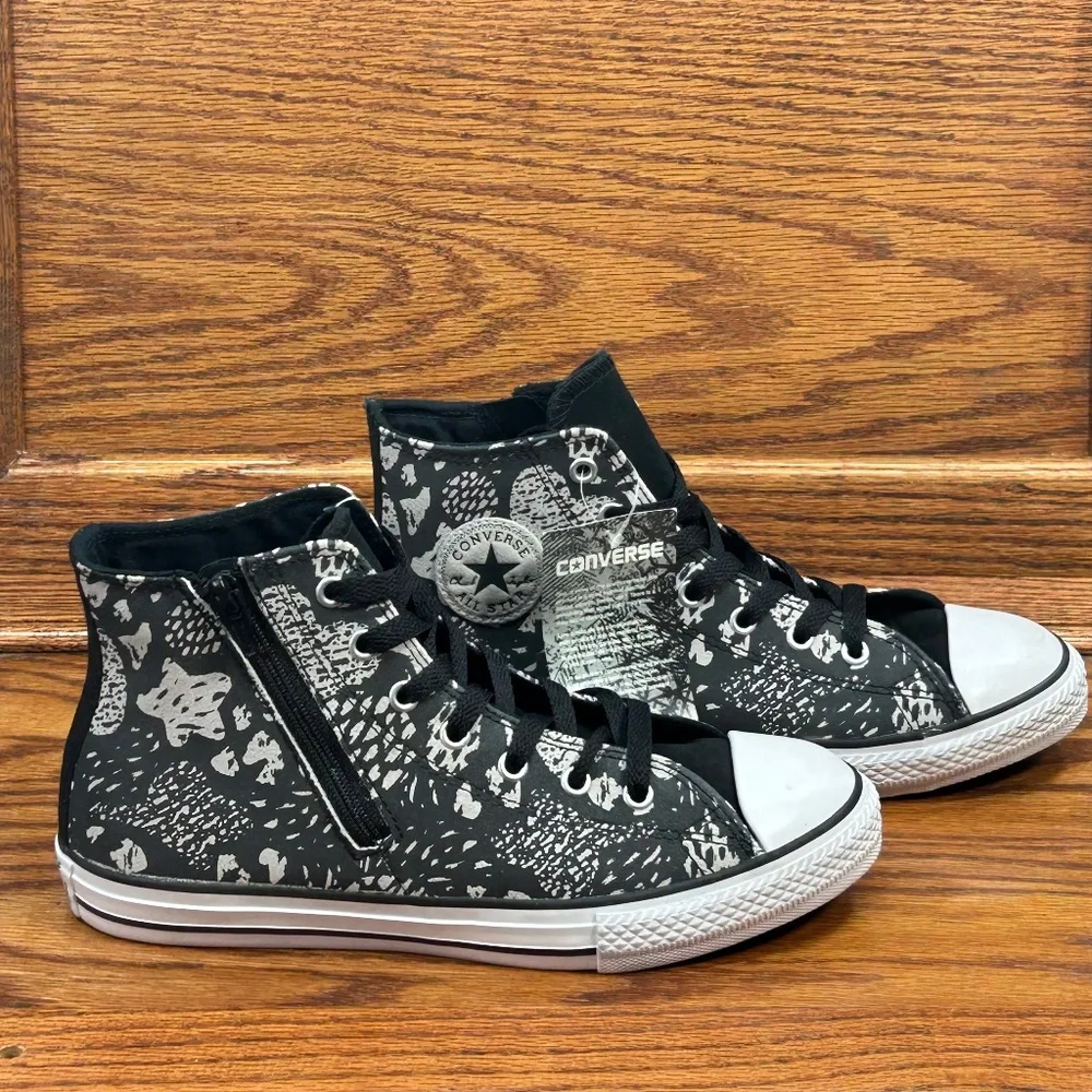Converse Ct Side Zip Hi Black Mouse Shoes‎